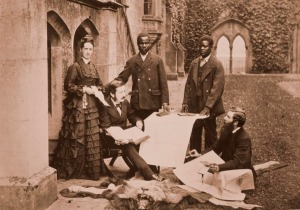 David Livingstone, sentado, segundo por la izquierda